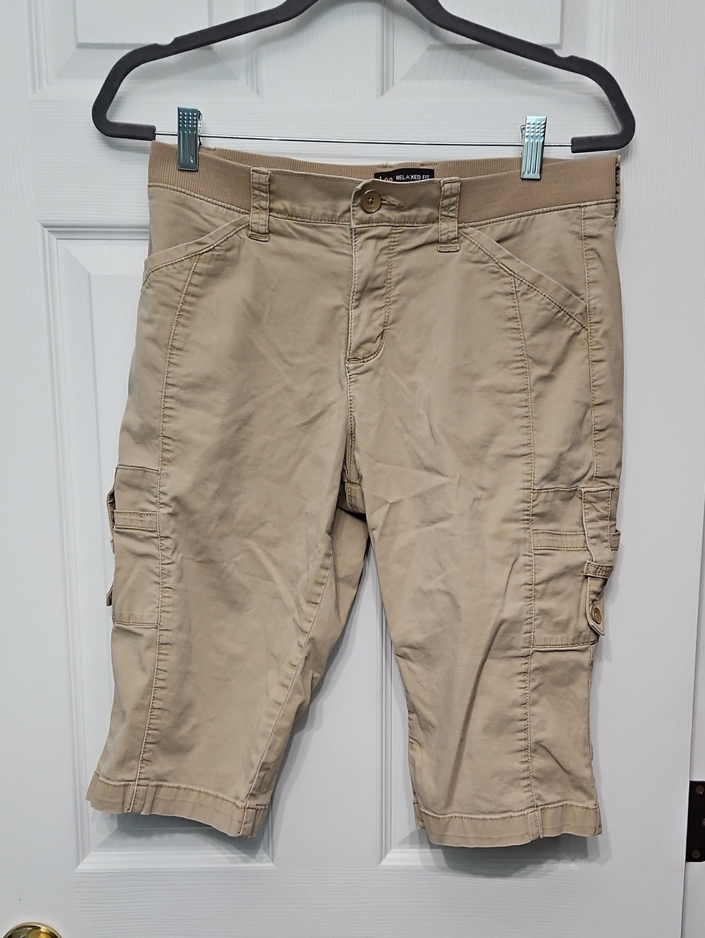 8P Womens Lee Relaxed Fit Mid Rise Bermuda Shorts